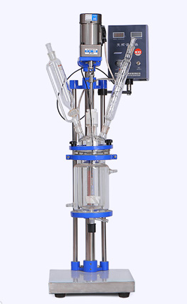 Реактор лабораторный, 400 °С, 30 л, EXS-30L, с рубашкой, верхнеприводной мешалкой с взрывобезопасным исполнением, штативом