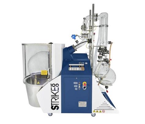 Испаритель роторный, до 100 л, взрывобезопасное исполнение, вертикальный холодильник, автоматический лифт, Strike 100 ATEX, Wiggens