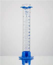 Цилиндр мерный, класс А, 1000,0 мл, ц.д. 10,0 мл, БС, градуировка, полиэтилен. основание, с сертификатом идивид. работы, с защитным воротником, 1 шт./уп., Glasscolab, Индия