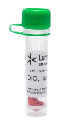Краситель флуоресцентный DiO, липофильный, для мечения мембран и трассировки клеток, 50 мг, Lumiprobe