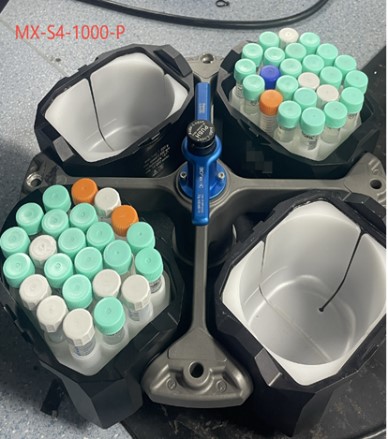 Ротор-бакет MX-S4-1000 с поворотно-откидной крышкой, 5500 об/мин, 7065 xg ,4×1000 мл, RWD Life Science, Китай