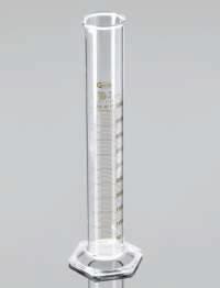 Цилиндр мерный, класс А, 25,0 мл, ц.д. 0,5 мл, БС, градуировка, шестиугольное основание, с сертификатом идивид. работы, 1 шт./уп., Glasscolab, Индия