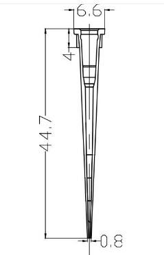 Наконечники до 10 мкл, нестерильные, без фильтра, бесцветные, для нанесения на гель, WB Gel-loading, 96 шт./штат., Servicebio, Китай