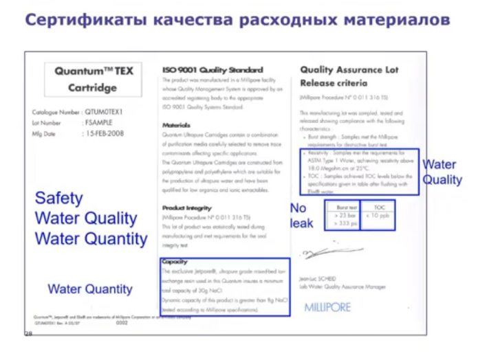 Сертификаты качества расходных материалов-2