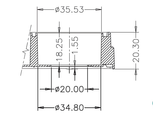 Схема лунки планшета культурального 6-лун. со стеклянным дном, Nest, Китай