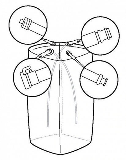 Мешки для сбора, хранения и транспортировки культуральной жидкости 3D Productainer BPCs, 200 литров, материал CX5-14, 4 порта Фото 1