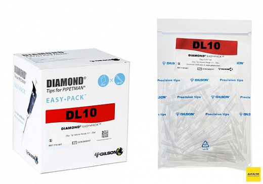 Наконечники до 20 мкл (от 0,1 мкл), нестерильные, 200 шт./уп., 5 уп.