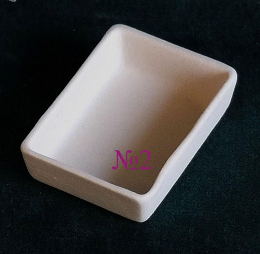 Лодочка для определения зольности, 80×56 мм, № 4, фарфор