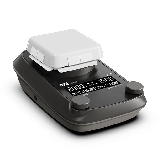 Мешалка магнитная, объём по воде 10 л, платформа 100×100 мм, нагрев до 550 °С, 50-1500 об/мин, DMS4-550, DLab, Китай