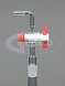 Адаптер вакуумный с ASTM, с тефлоновым краном, Glassco
