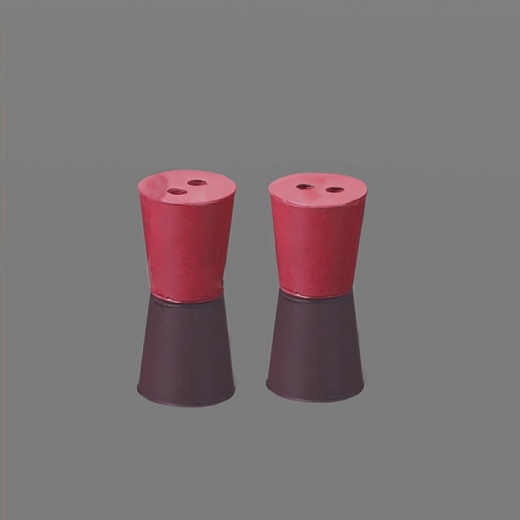 Пробка, резина, красная, шлиф 31/38, по DIN 12871, 50 шт./уп., Glassco