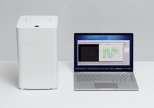 Система мультиплексного анализа биомаркеров QuattroPlex, с компьютером и монитором