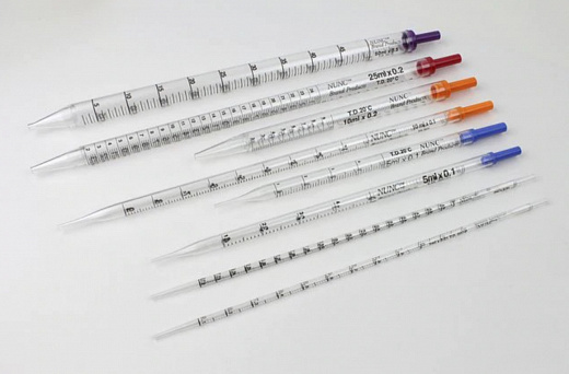 Пипетка 5 мл, серологическая, ПС, стерильная, индивидуально упакованная, укороченная, 200 шт./уп. Фото 1