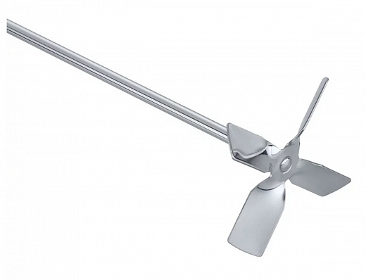 Перемешивающий элемент пропеллерный, 4 закрепленные лопасти, d 100 мм, длина 540 мм, нержавеющая сталь, R 1345