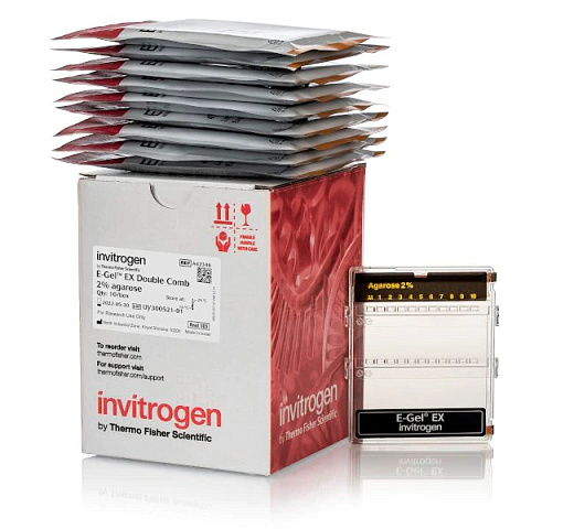 Гель агарозный готовый E-Gel EX Double Comb, 2%, 10 шт./уп.