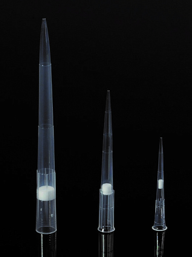 Наконечники до 200 мкл, стерильные, с фильтром, длина 50,5 мм, бесцветные