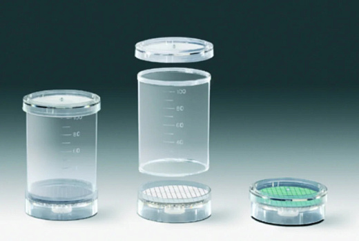 Мониторинговая система Biosart 100 Monitor стерильная, мембрана из нитрата целлюлозы, d 47 мм, размер пор 0,45 мкм, 100 мл, 48 шт./уп., Sartorius