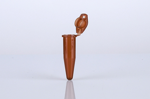 Пробирки микроцентрифужные  0,6 мл, ПП, конические, с защелкив. крышкой, стерильные, янтарные, 30000g, 50 шт./уп., 7500 шт./кор., Nest, Китай