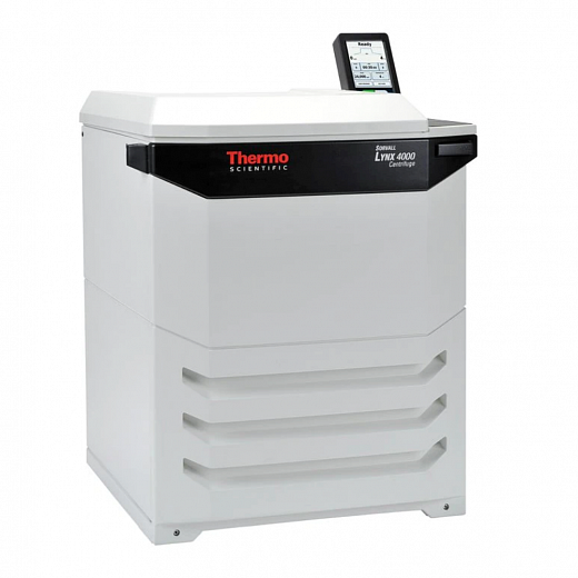 Центрифуга, до 24000 об/мин, 68905 g, 8х50 мл или 24×15 мл, с роторами, с охлаждением, напольная, с адаптерами 1,5 мл, макс. для данной центрифуги: 21500 об/мин (63049 g)  или 20000 об/мин ( 47850 g), Sorvall LYNX 4000 Фото 1