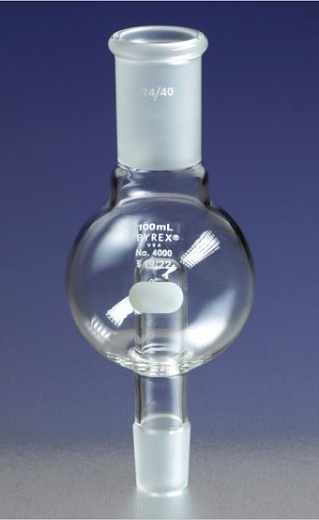 Ловушка для роторного испарителя, 250 мл, шлиф 24/40, керн 24/40, боросиликатное стекло
