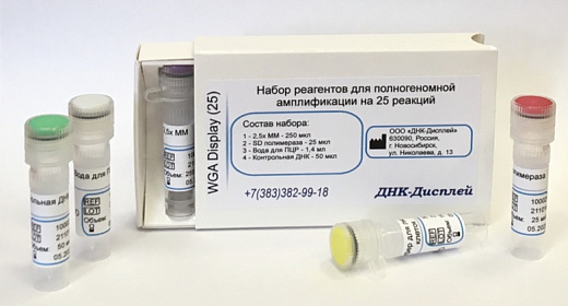 Набор реагентов для полногеномной амплификации ДНК WGA Display