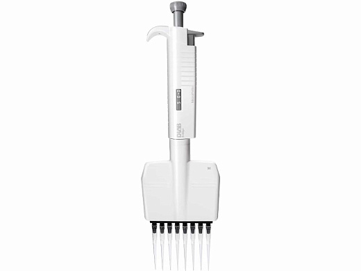 Автоматическая пипетка механическая 0,5-10 мкл, 8-канальная, MicroPette, DLab, Китай