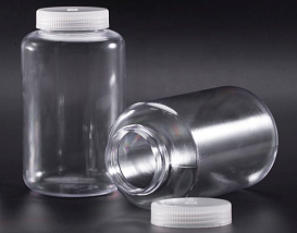 Бутыль 1000 мл, PC, плоскодонная, герметичная винтовая крышка, 7100 × g, 98×173