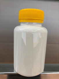 Банка 125 мл, круглая, крышка винтовая жёлтая с контролем вскрытия, белый ПЭТ