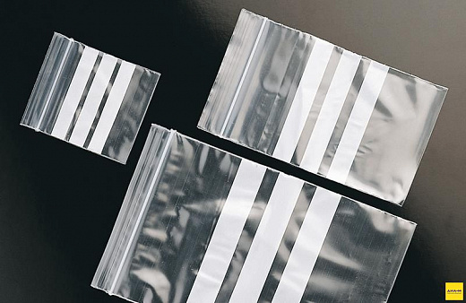 Пакеты 10×15 см, с молнией и маркировочными полосами, 100 шт./уп.