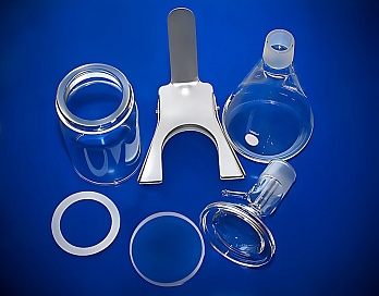 Основание для фильтродержателя, диаметр 90 мм, боросиликатное стекло, с соединением для вакуума, без подложки