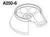 Ротор угловой, 8000 об/мин, 9896 g, 6×250 мл, дно круглое, с крышкой, для центрифуг Combi 508/R515