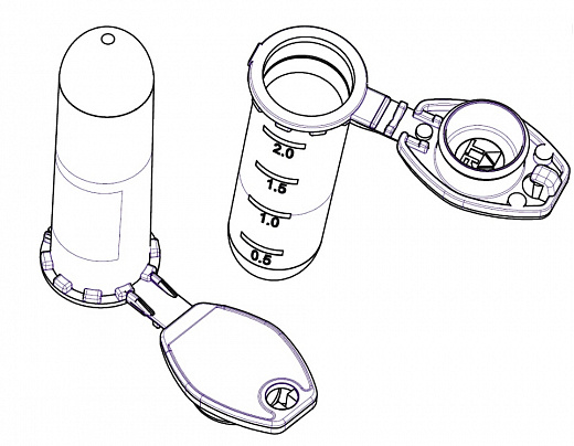 Пробирки 2 мл типа Эппендорф, до 25000g, с замком, бесцветные, градуированные, PCR-clean, TR Safe Tube