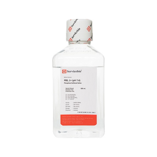 Буфер фосфатно-солевой (PBS), pH 7,4, 1х, Servicebio, Китай