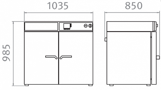 Камера испытательная «тепло», +5 выше комн....+300°С, M240, 240 л, габариты, Binder