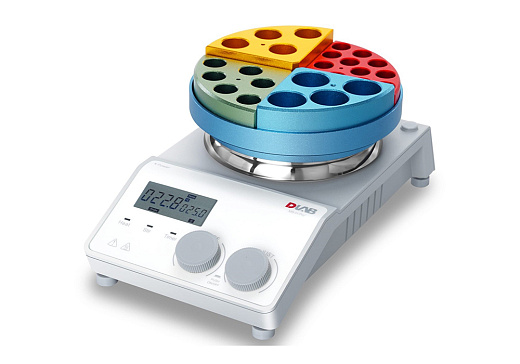 Мешалка магнитная, объём по воде 20 л, d платформы 135 мм, нагрев до 340 °С, 100-1500 об/мин, MS-H-ProT package 2, вид сбоку, Dlab