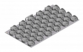 Платформа M c зажимами (пластик) 28x500 мл, для Multitron / Multitron Standard / Orbitron, Infors