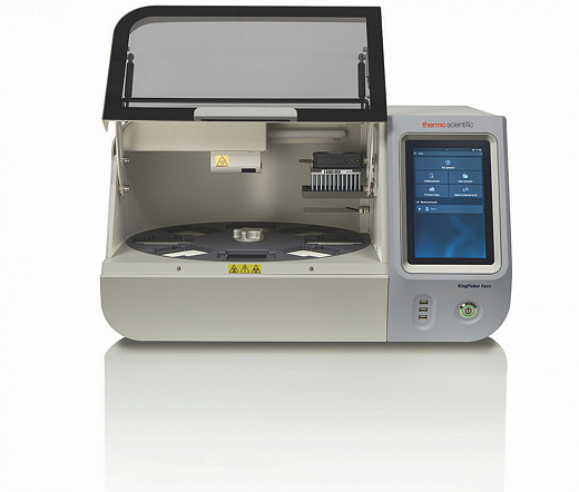 Станция выделения НК, белков, клеток автоматическая, KingfFsher Apex 96 DW, 96 образцов, с магнитной головкой для 96-лун. глубоких планшет, открытая крышка