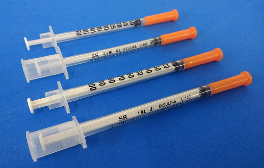 Шприц Mikro-Fine Plus с интегрированной иглой, 1 мл, U-100, 30G (0.30×8), BD