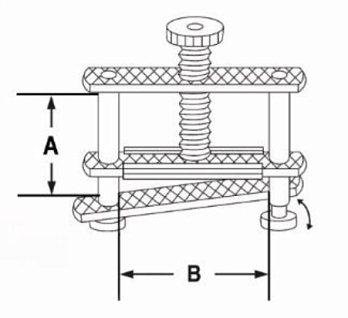 Зажим винтовой с защелкой упрочненный, тип Hoffman, Bochem