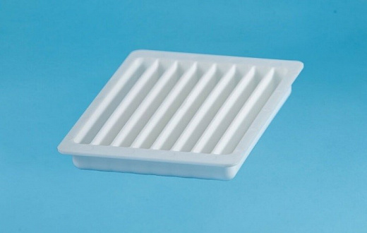 Ванночка для реагентов 8-канальная, ПС, белая, Россия