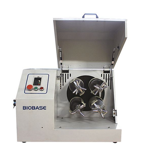 Мельница шаровая планетарная, до 335 об/мин, 4 места, горизонтальная загрузка, BKBM-H2L, Biobase, Китай