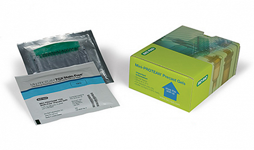 Гель полиакриламидный готовый Mini-Protean TGX Stain Free, 8,6 х 6,7 см, 10 лунок, 50 мкл, 10%