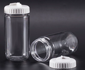 Бутыль 1000 мл, PC,  плоскодонная,  винтовая крышка с уплотнительным кольцом, 7100 х g,  Китай