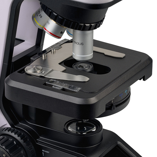 Микроскоп MAGUS Bio 240B, прямой, бинокуляр/тринокуляр, СП, планахромат 4×, 10×, 40×, 100×МИ Фото 12