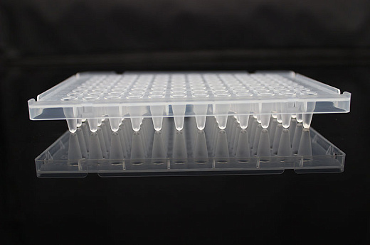 Планшеты для ПЦР, 96-лун., с полуюбкой, низкий профиль, прозрачные матовые, полипропилен