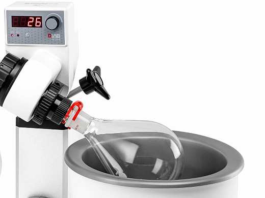 Испаритель роторный RE100-S, вертикальный холодильник 1700 см², ручной лифт, DLab, Китай