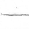 Пинцет хирургический изогнутый 100 мм, бранши 1,0 х 20 мм, Cvd, 1 шт. Фото 2