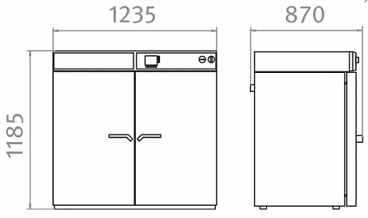 Камера испытательная «тепло», +5 выше комн....+300°С, M400, 400 л, габариты, Binder
