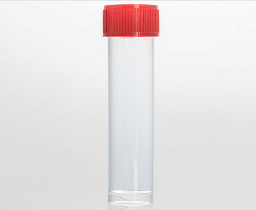 Пробирки 5 мл, резьбовые, свободностоящие, крышки отдельно, красная крышка, 1000 шт./уп.