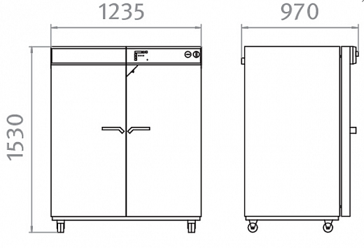Камера испытательная «тепло», +5 выше комн....+300°С, FP720, 720 л, габариты, Binder